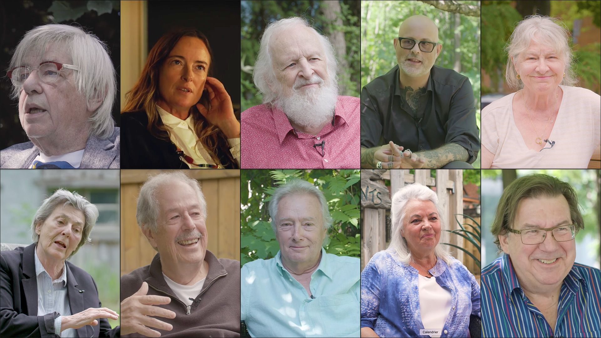 Mosaïque d'une sélection d'artisans du cinéma québécois