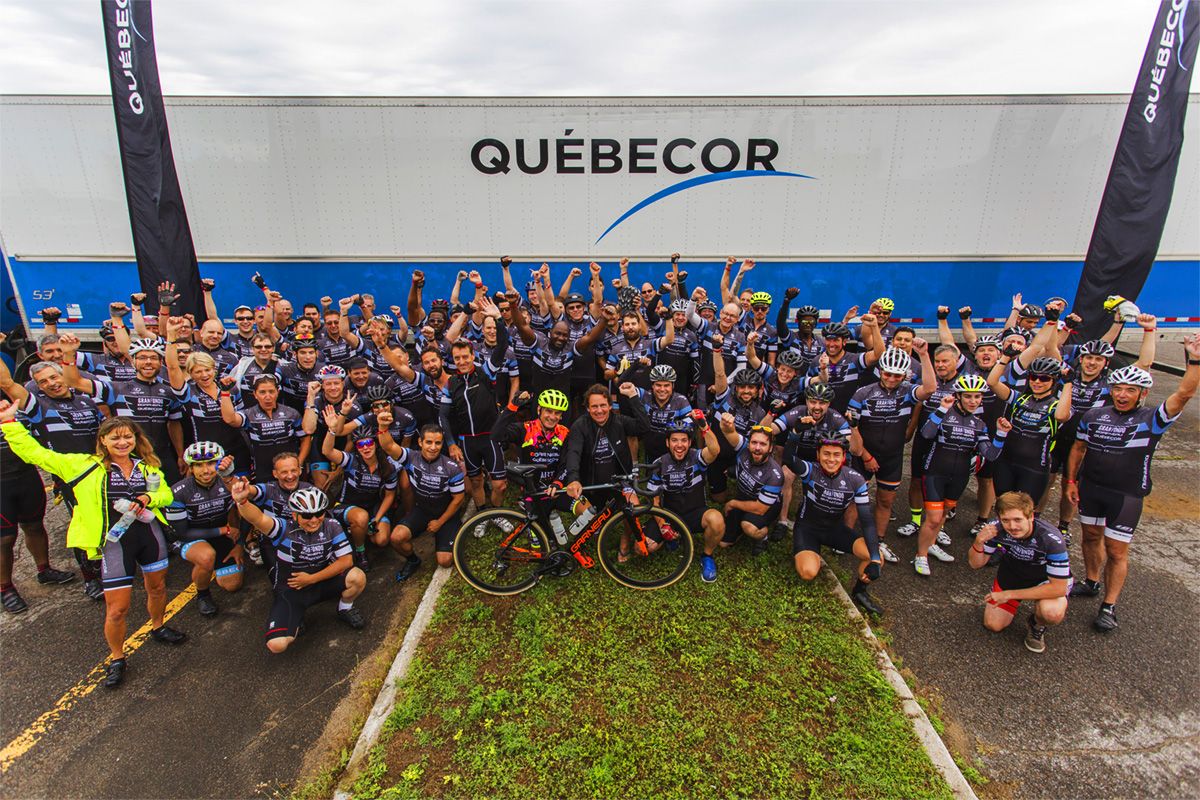 150 employees cycle from Trois-Rivières to Québec City