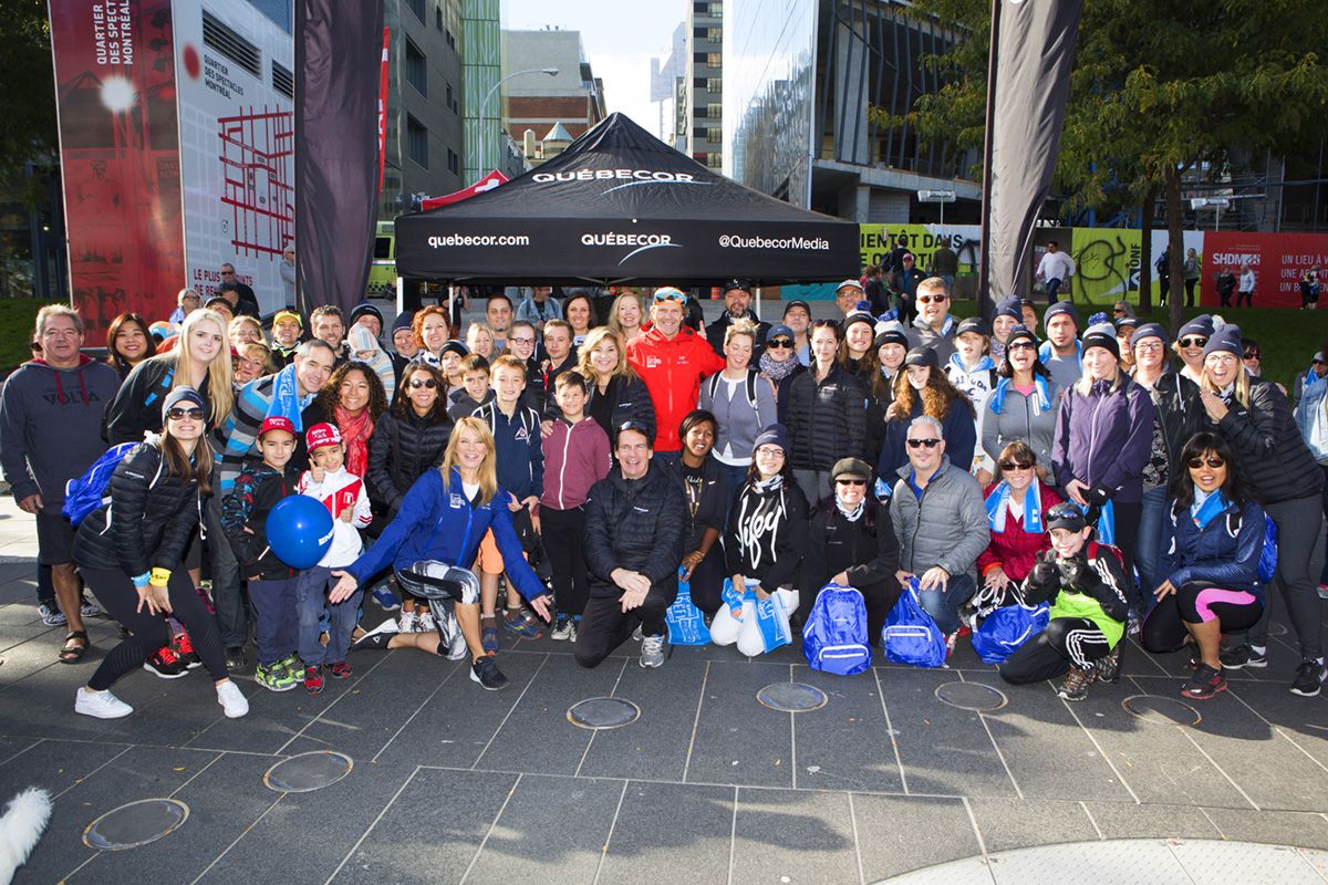 La Grande Marche: Quebecor in the thick of the action!