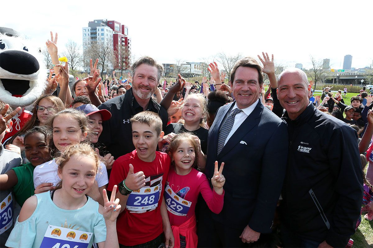 More than 750 kids run the Quebecor children’s marathon!