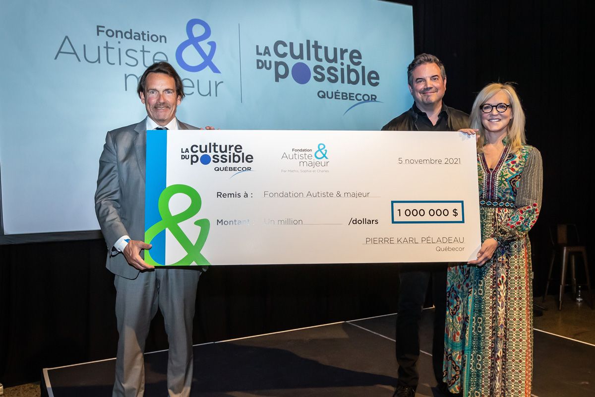 Quebecor is supporting the Autiste & Majeur Foundation with a generous $1 million donation