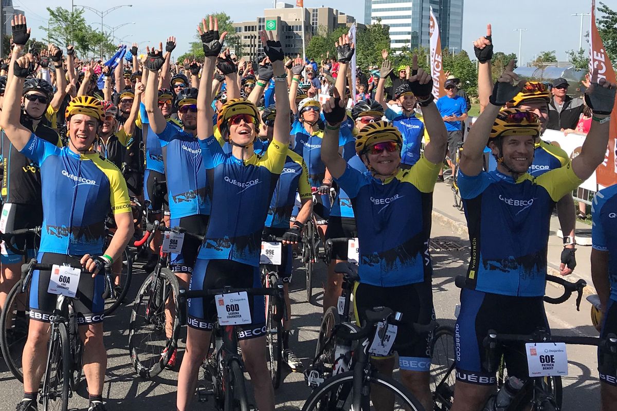 Quebecor on the move with the Grand défi Pierre Lavoie!