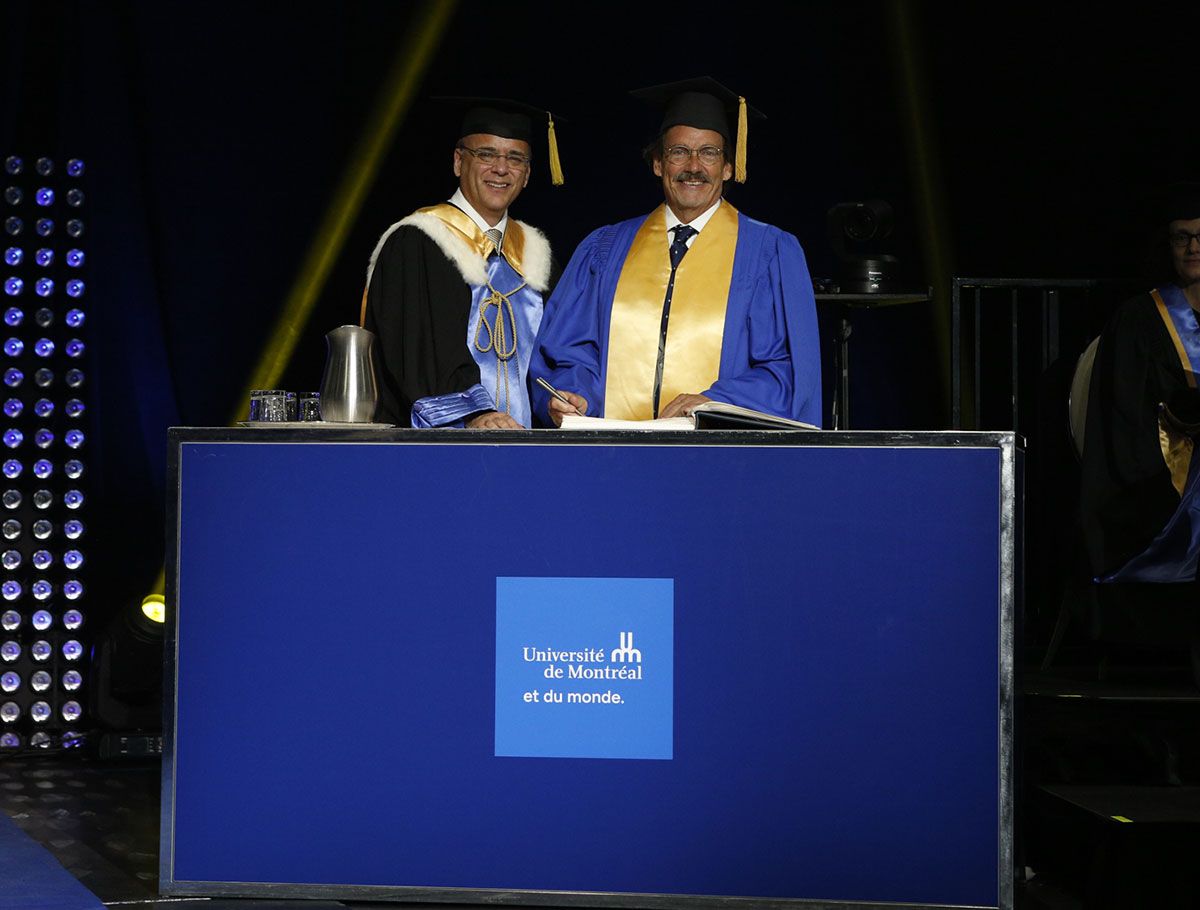 Pierre Karl Péladeau receives honorary doctorate from Université de Montréal