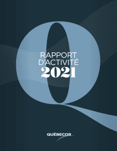 Annual Report Cover annual cover 2021 fr